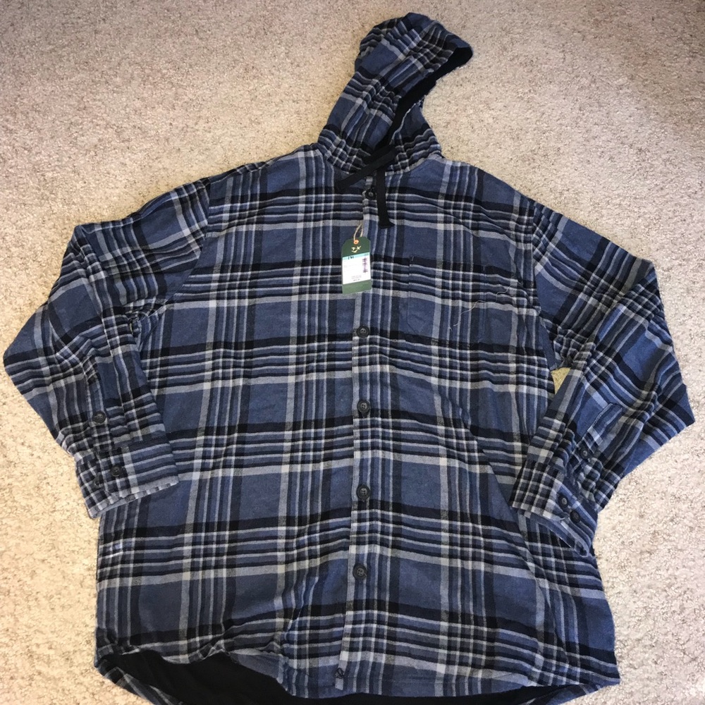 Outdoor Life Men’s Hooded Shirt Jacket